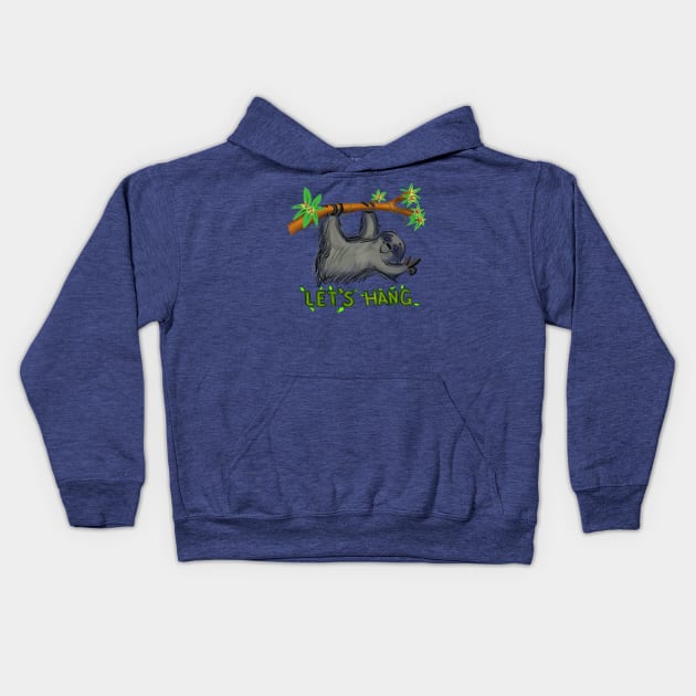 Let's Hang Kids Hoodie by wolfmanjaq